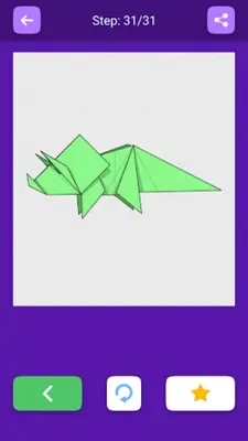 Origami Dinosaurs And Dragons android App screenshot 0